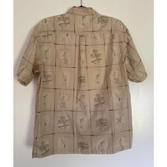 Columbia Men's River Lodge Men's Short Sleeve Cotton Button-Up Shirt Size Medium - Picture 2 of 3